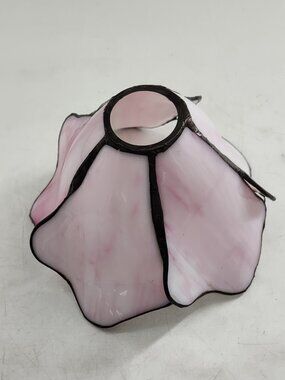 Angoily Lotus Flower Blown Glass Lamp Shade Pink Swirels               P#401@CMK